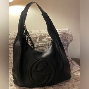 Vintage Gucci Black Tote